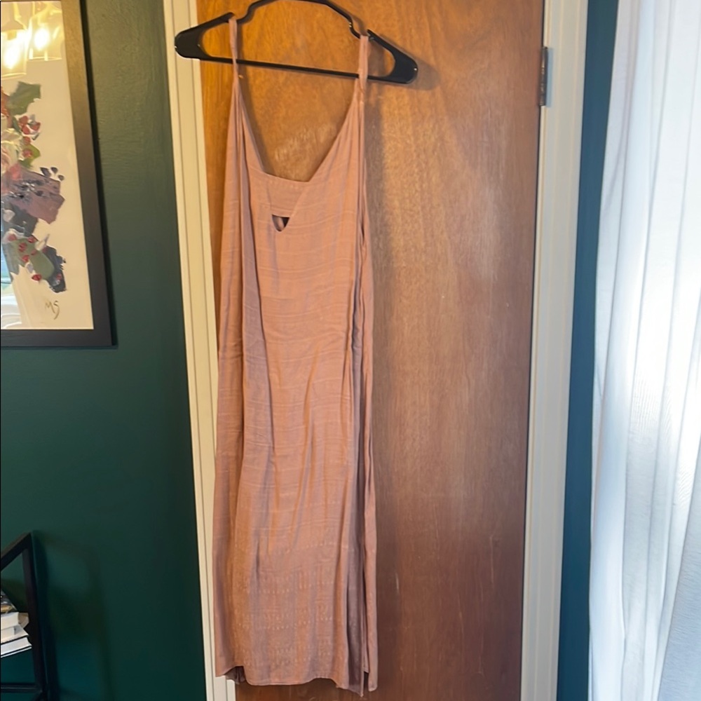 Blush Spaghetti Strap Midi Dress